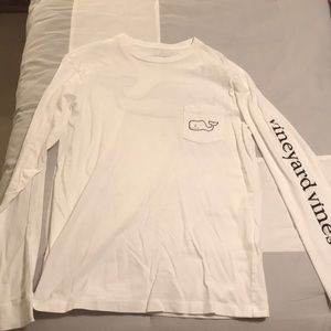 White mens long sleeve